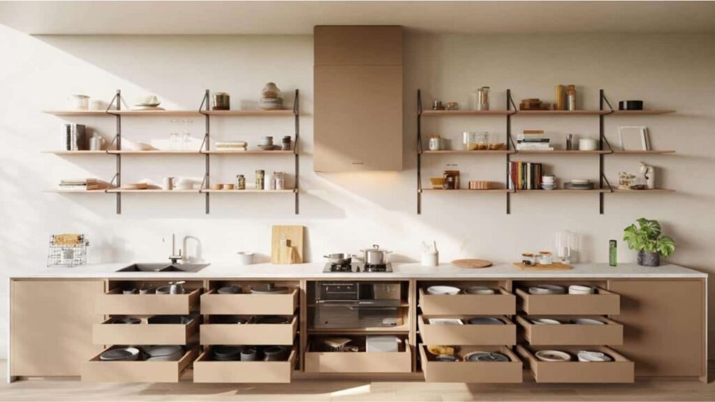 Goodbye to classic tall kitchen cabinets